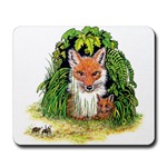 Red Foxes mousepad